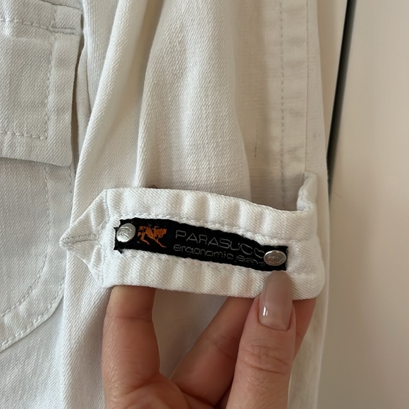 SOLD Vintage 2000s Parasuco white denim jacket size S - Picture 7 of 16